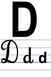 L'écriture du D