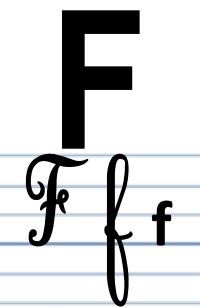 L'écriture du F