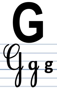 L'écriture du G