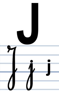 L'écriture du J