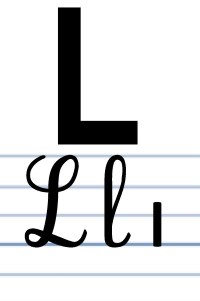 L'écriture du L