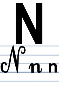 L'écriture du N