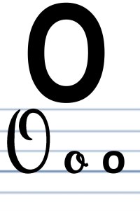 L'écriture du O