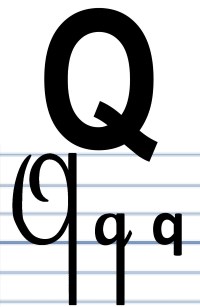L'écriture du Q