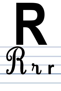 L'écriture du R