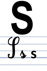 L'écriture du S