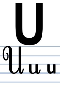 L'écriture du U