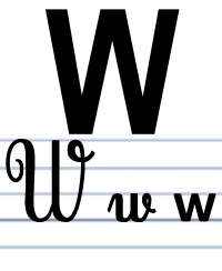 L'écriture du W
