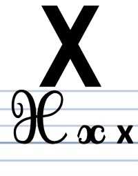 L'écriture du X
